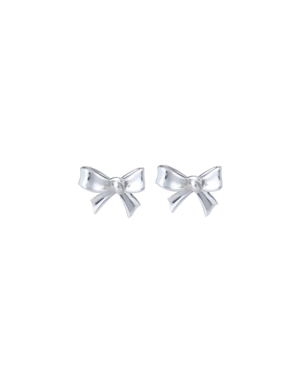 Ribbon Earring (Silver)