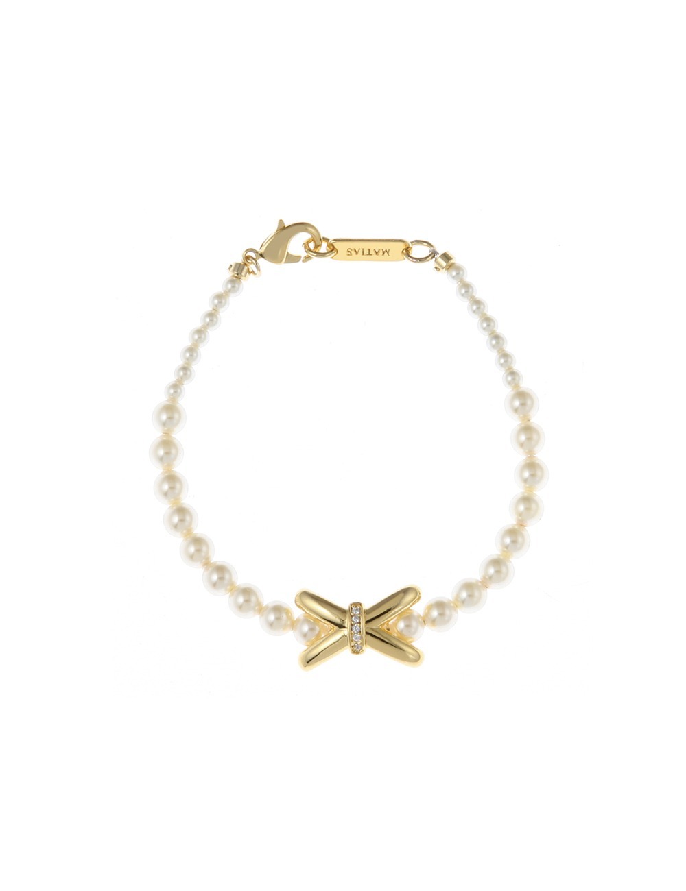 Cross wise Bracelet (Gold)