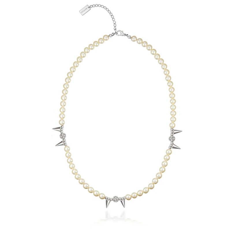 Spiky pearl Necklace (Cream)