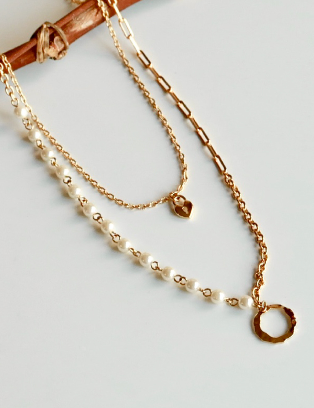[19 Holiday] Mixed chain Necklace