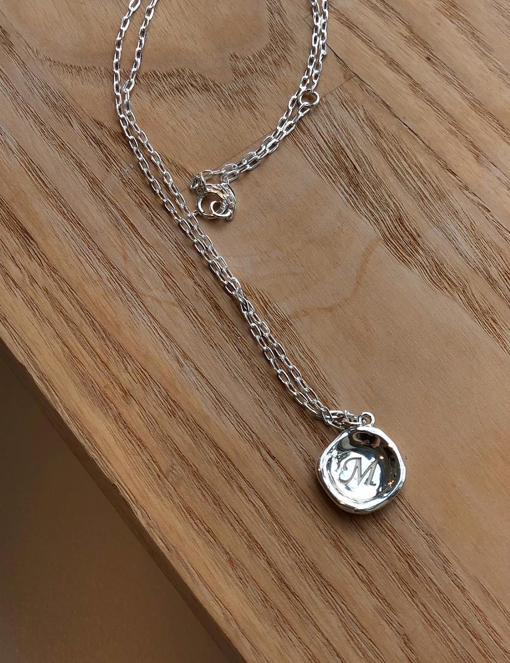 [Silver925]Memories necklace (이니셜 각인)