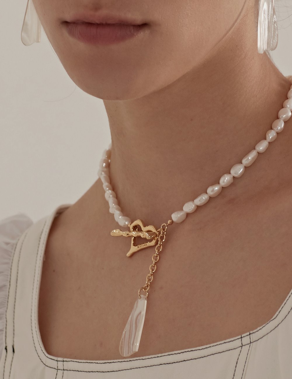 [Silver925]Heart shine Necklace