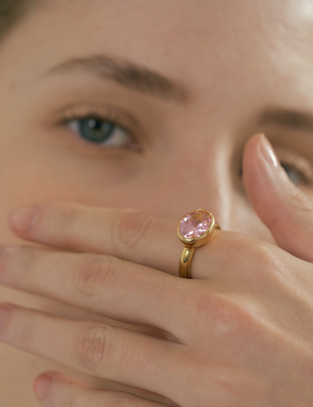 [에스파 닝닝 착용] Petal Ring (Gold) 페탈 반지 (골드)