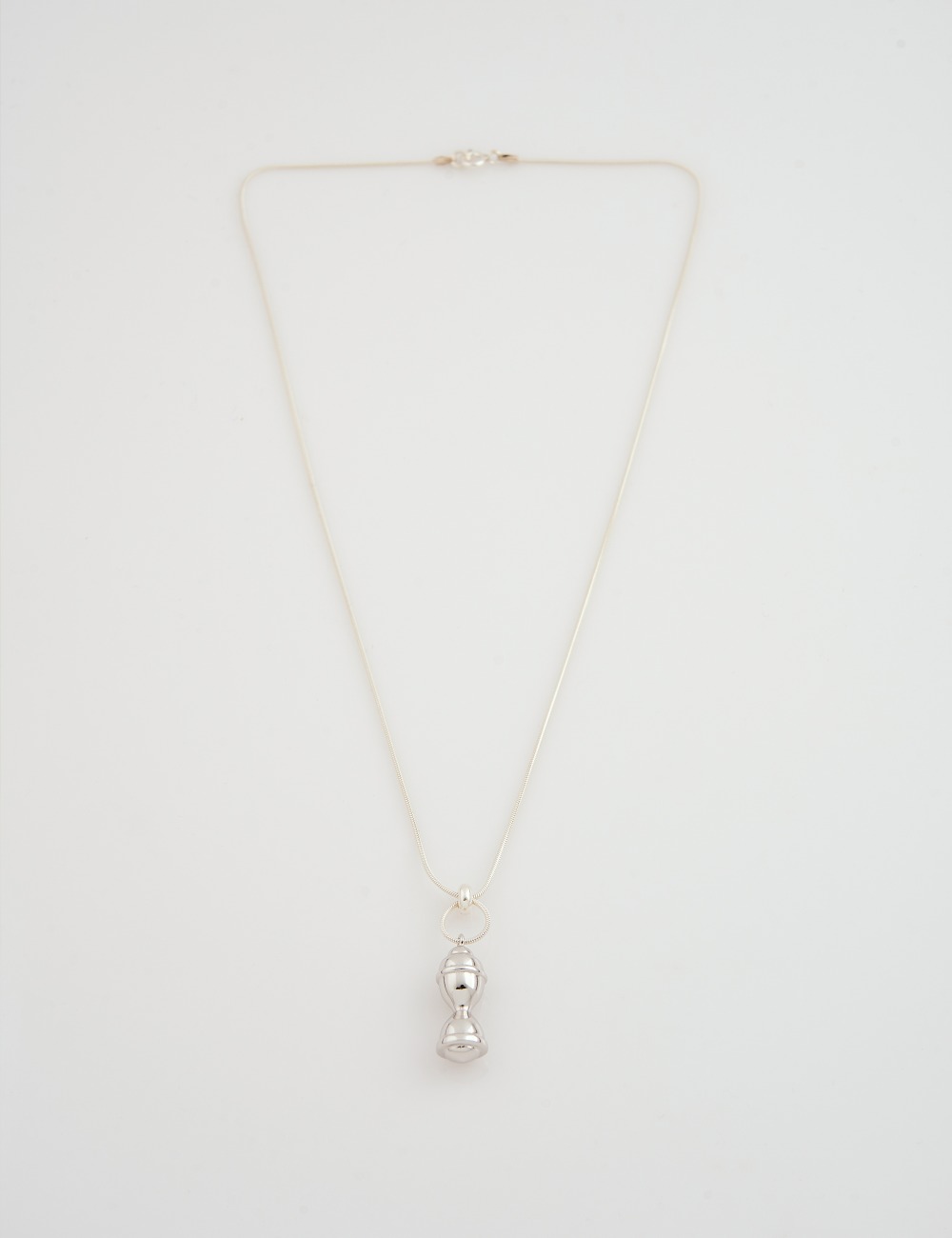 Sand glass Necklace (Silver)